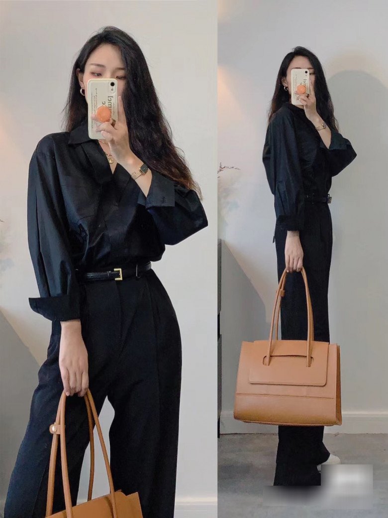 Cách xắn tay áo sơ mi nữ đi chơi