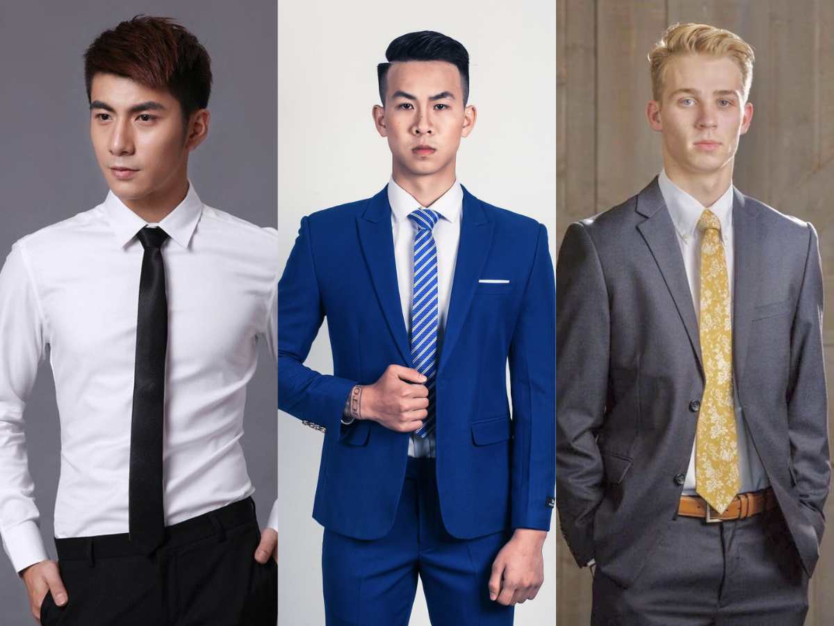 Cách phối cà vạt với áo sơ mi trắng