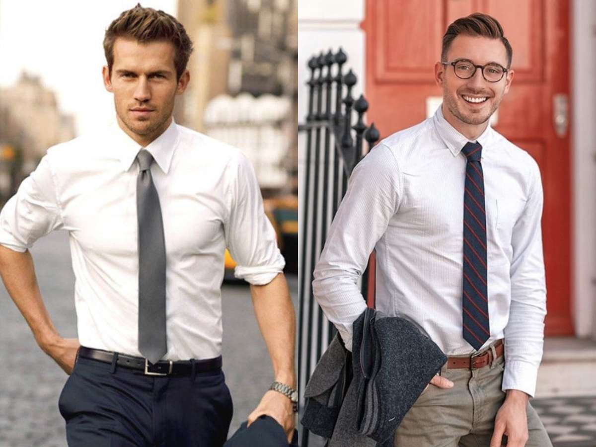 Cách phối cà vạt cho áo sơ mi xanh