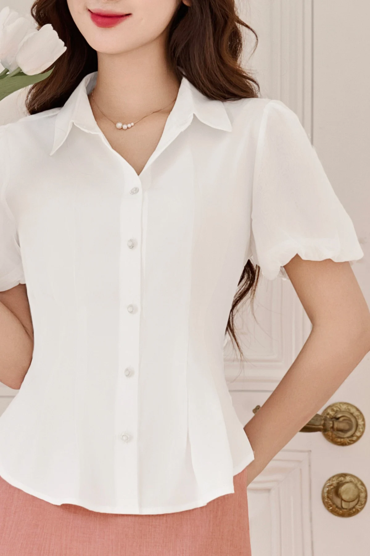 Tổng Hợp Các Loại Cổ Áo Sơ Mi Nữ Đẹp Sành Điệu Hợp Mốt 4 các loại cổ áo sơ mi nữ đẹp