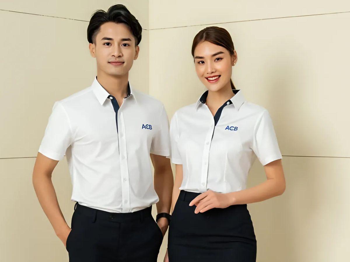 Đồng Phục ACB Tiêu Chuẩn Thiết Kế & Giải Pháp May Đo Cao Cấp 2 Thiết kế đồng phục acb cho giao dịch viên nữ