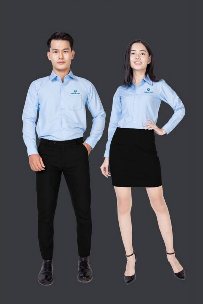 Giải Mã Đồng Phục Shinhan Bank Chuẩn Mực Và Chuyên Nghiệp 2 Áo sơ mi đồng phục Shinhan Bank cho nhân viên nữ