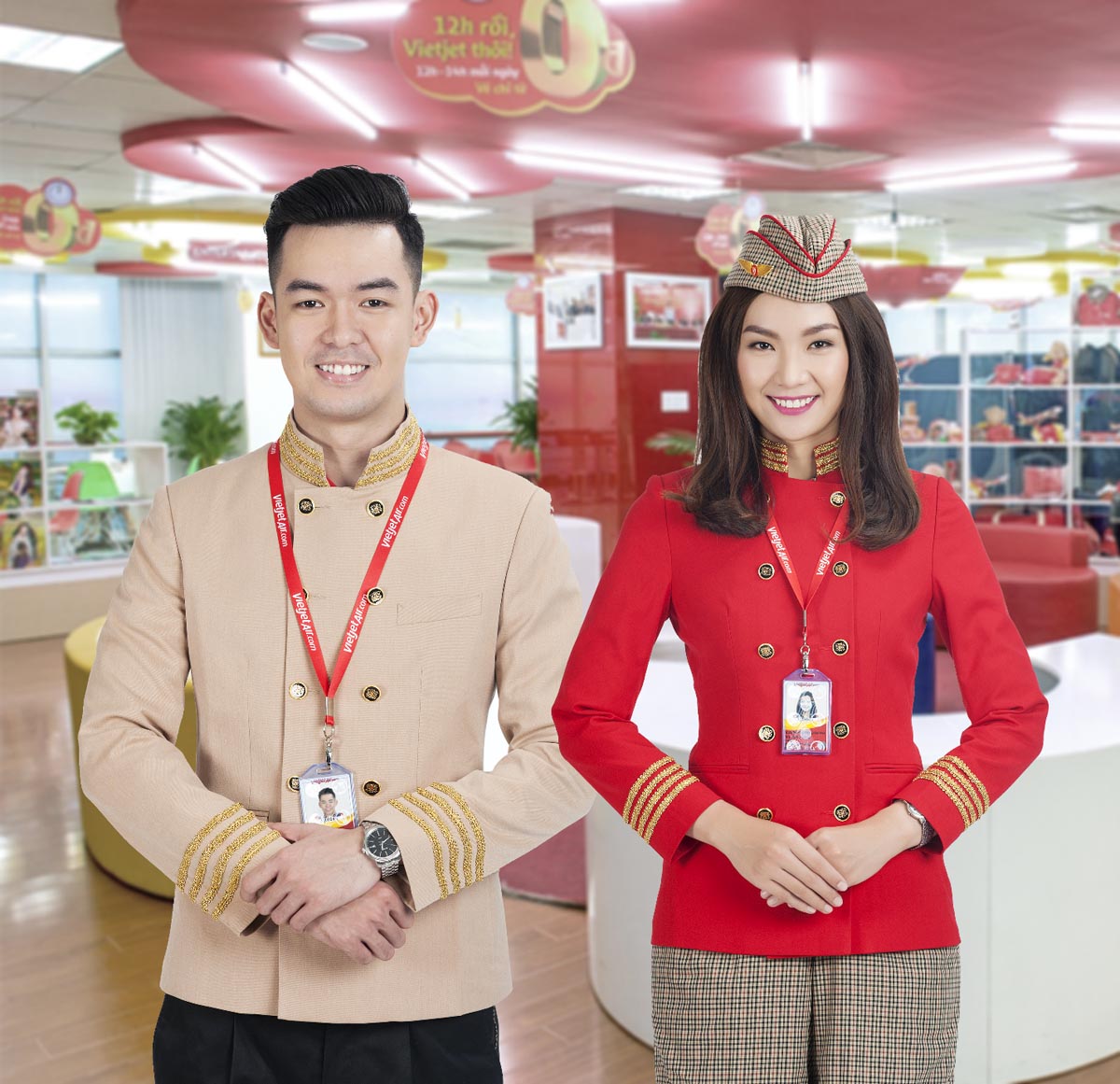 Đồng phục tiếp viên Vietjet