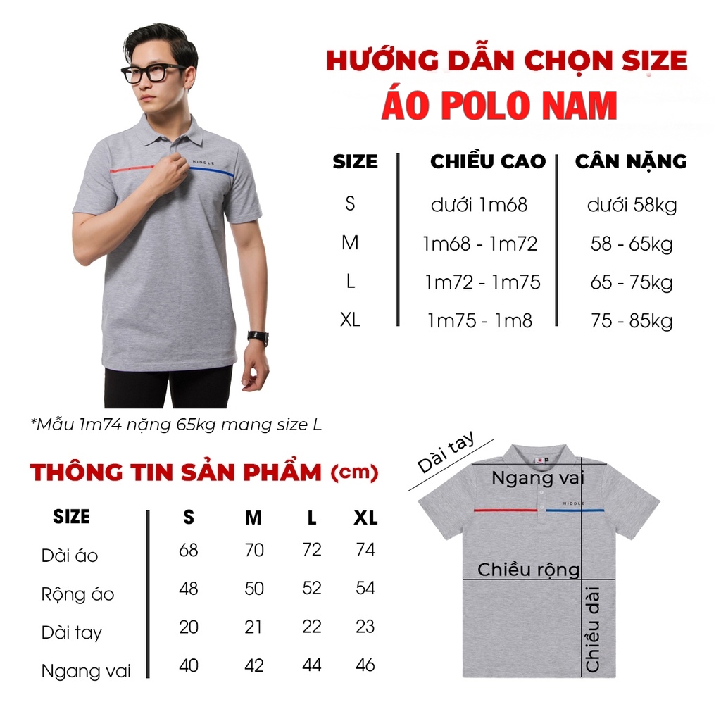 huong dan cach chon size ao polo nam