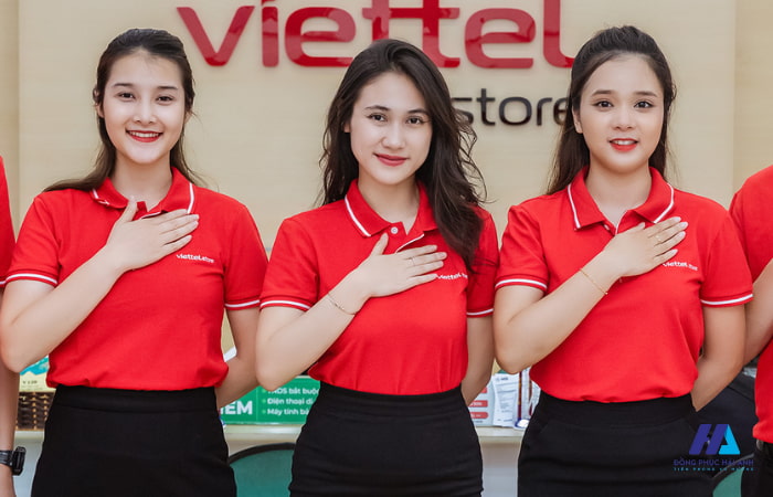 Mẫu áo thun đồng phục Viettel