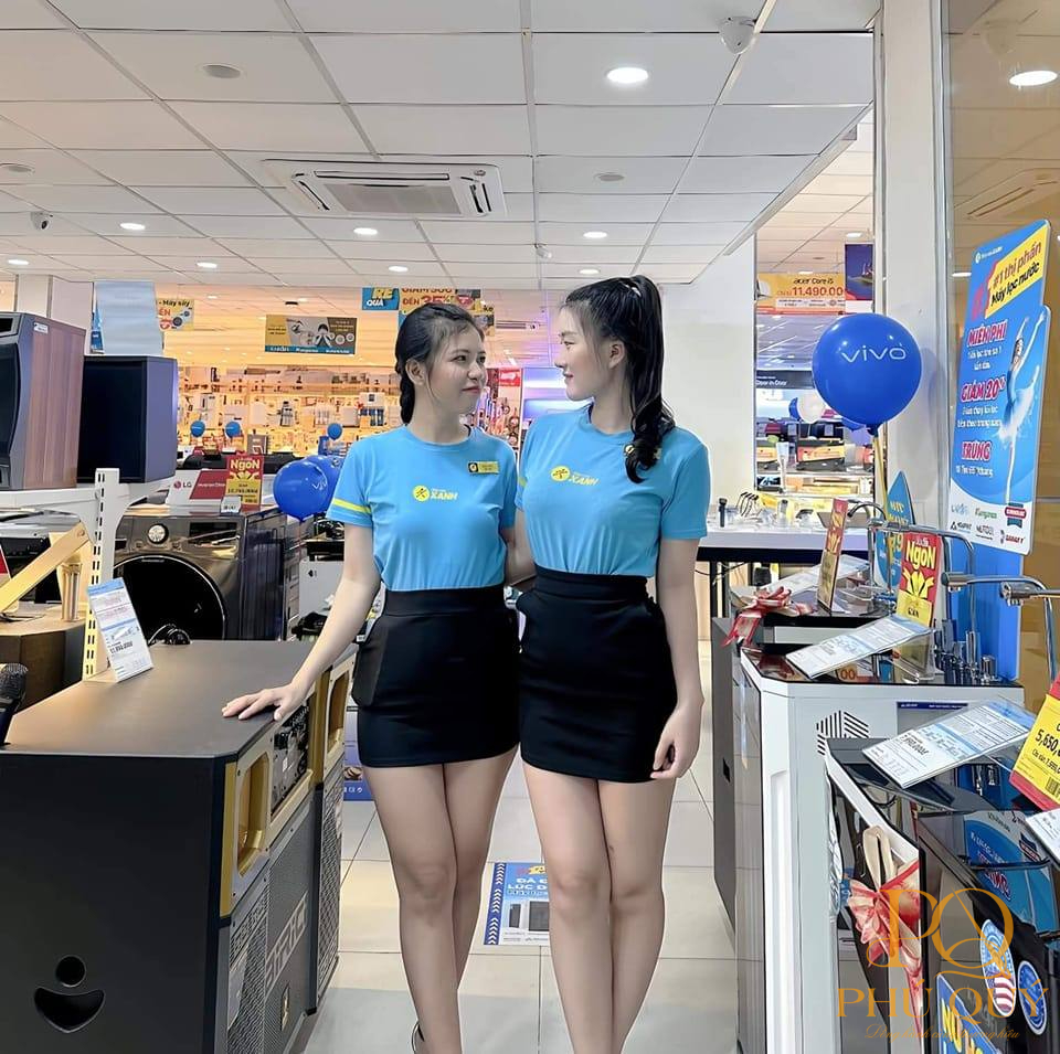 Cách phối đồng phục Điện Máy Xanh cho nhân viên nữ