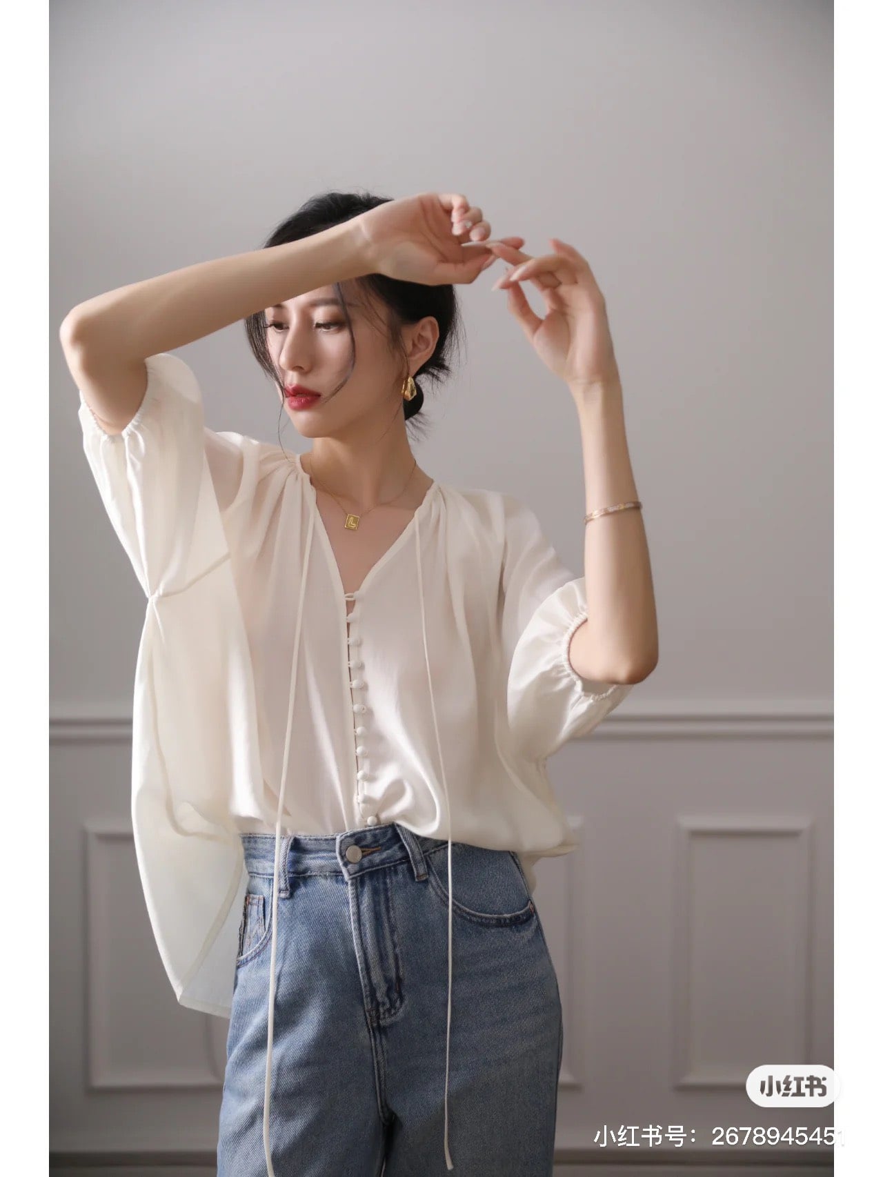 Áo sơ mi linen nữ tay lỡ cao cấp