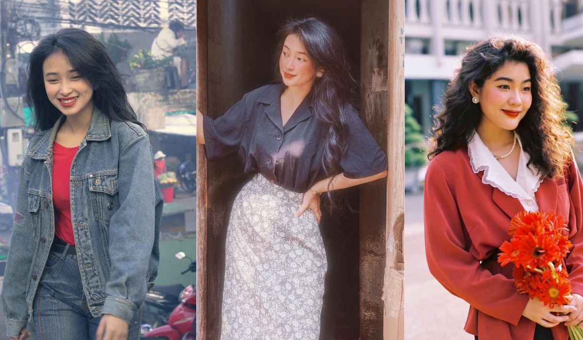 phong cách retro nữ