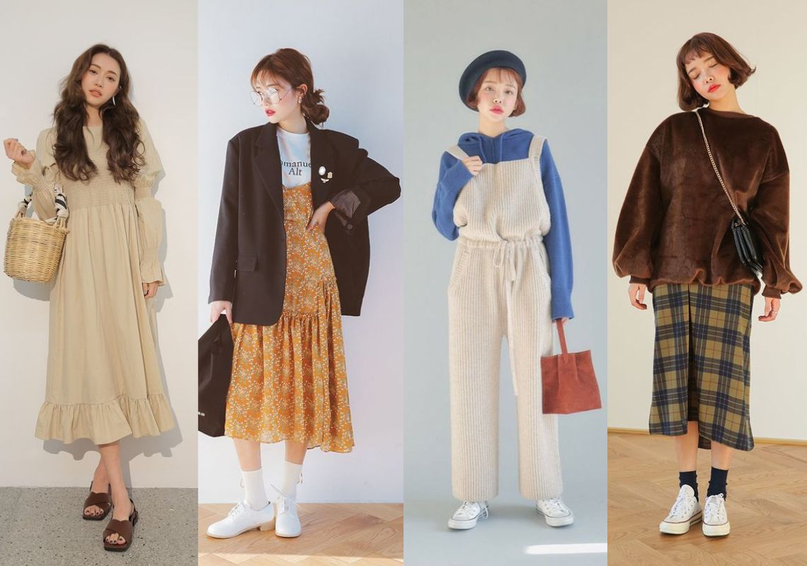phong cách retro nữ