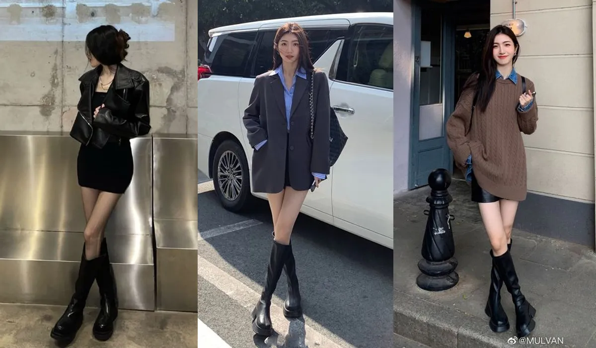 Phối đồ với boot màu đen và quần jeans
