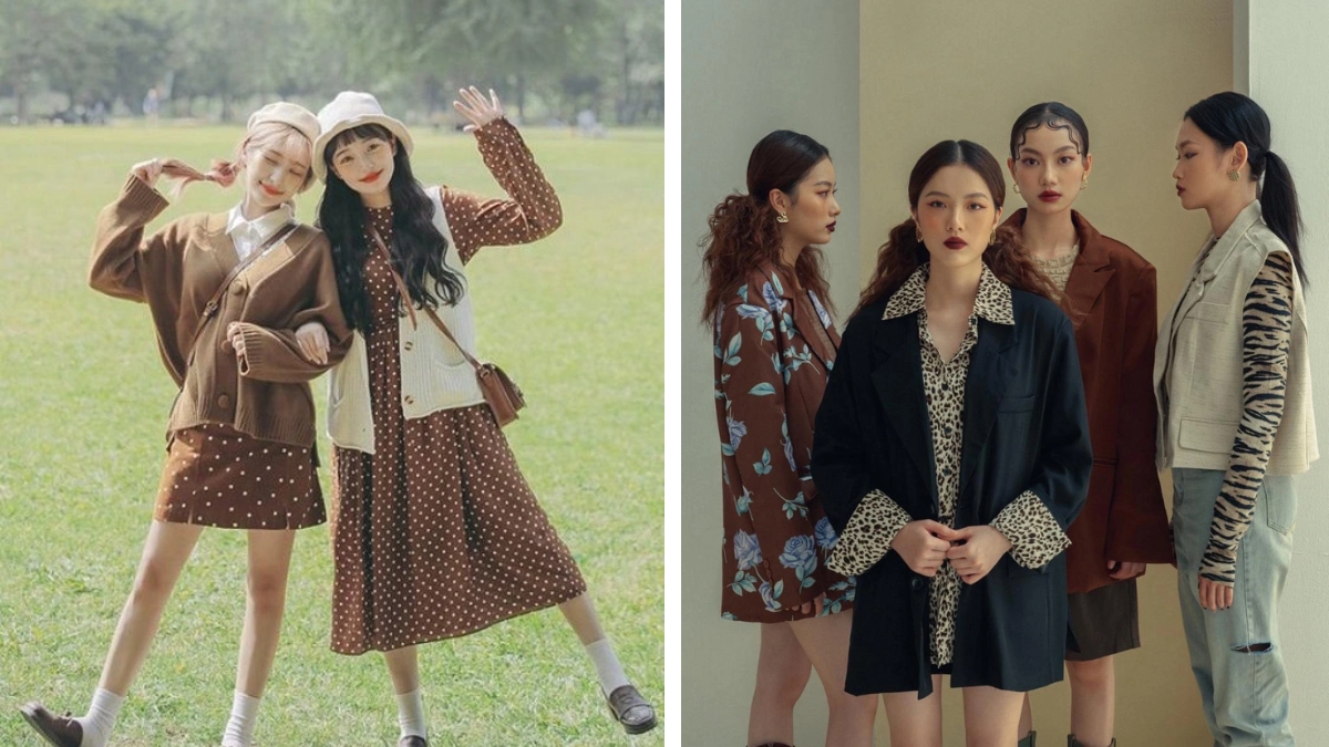 phong cách thời trang retro nữ